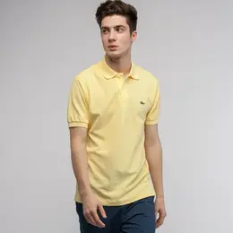 LACOSTE: Жёлтое поло 