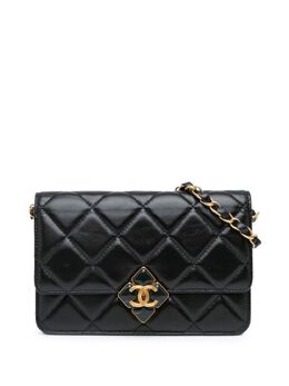 CHANEL Pre-Owned: Чёрный кошелёк 