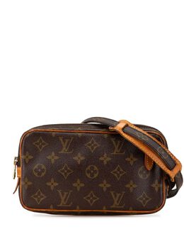 Louis Vuitton Pre-Owned: Коричневая сумка через плечо 