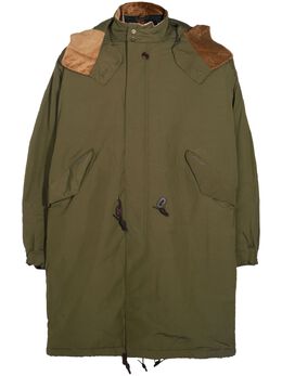 Barbour: Зелёный пуховик 