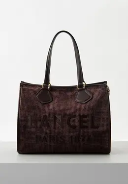 Lancel: Бордовая сумка 