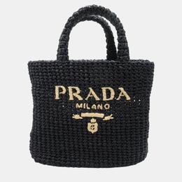 Prada: Чёрная сумка-шоппер 