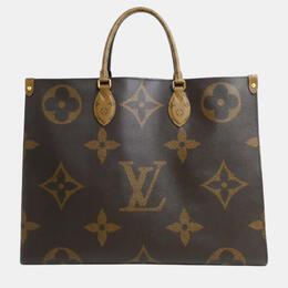 Louis Vuitton: Коричневая сумка-шоппер 