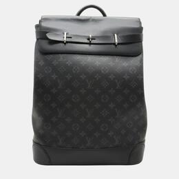 Louis Vuitton: Чёрный рюкзак 