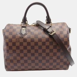 Louis Vuitton: Коричневая сумка  Speedy