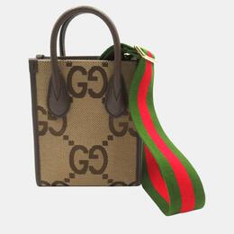 Gucci: Коричневая сумка-шоппер  GG