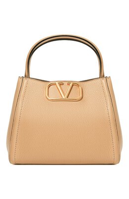 Valentino: Бежевая сумка 