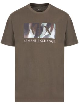 Armani Exchange: Футболка с принтом 