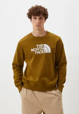 The North Face: Свитшот цвета хаки 