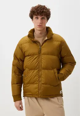 The North Face: Пуховик цвета хаки 