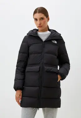 The North Face: Чёрный пуховик 