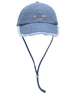 JACQUEMUS: Голубая шляпа  La Casquette