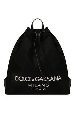 Dolce & Gabbana: Чёрный рюкзак 