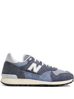 New Balance: Голубые кроссовки 