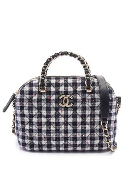 CHANEL Pre-Owned: Чёрная сумка-шоппер 