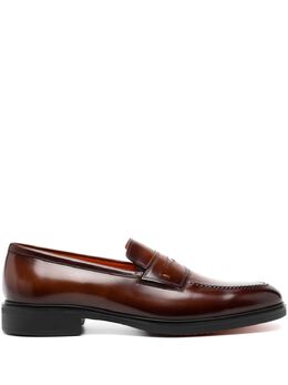 Santoni: Тёмные туфли 