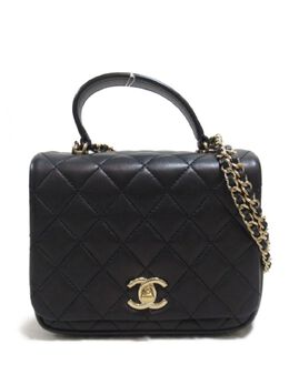 CHANEL Pre-Owned: Чёрная сумка 