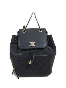 CHANEL Pre-Owned: Чёрный рюкзак 