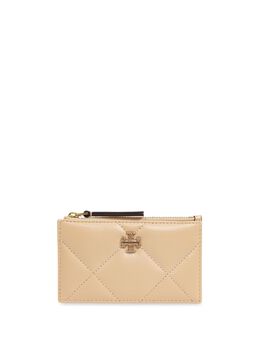 Tory Burch: Бежевый кошелёк 