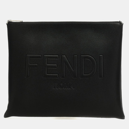 Fendi: Чёрная сумка  Roma