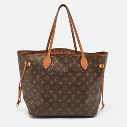 Louis Vuitton: Коричневая сумка  Neverfull MM