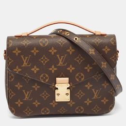 Louis Vuitton: Коричневая сумка  Pochette