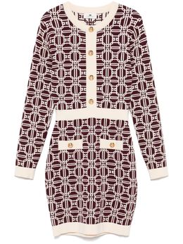 Elisabetta Franchi: Жаккардовое платье 