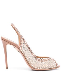 Aquazzura: Розовые сандалии 