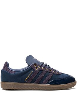 adidas: Синие кроссовки  Samba