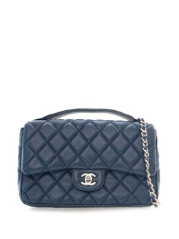 CHANEL Pre-Owned: Голубая сумка 