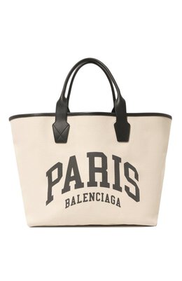 Balenciaga: Сумка  Paris с принтом