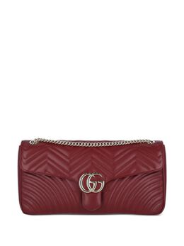 Gucci: Тёмная сумка  GG Marmont