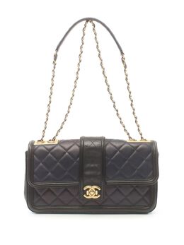 CHANEL Pre-Owned: Голубая сумка 