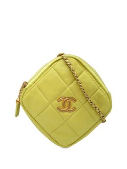 CHANEL Pre-Owned: Жёлтый клатч 