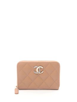 CHANEL Pre-Owned: Бежевый кошелёк 