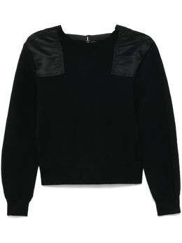 sacai: Чёрный свитшот 