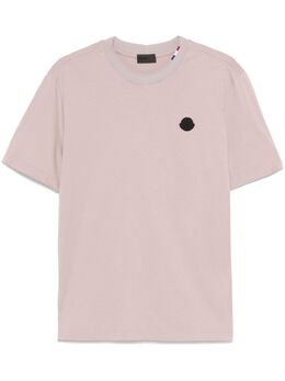 Moncler: Розовая футболка 