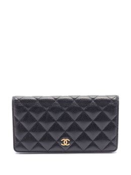 CHANEL Pre-Owned: Чёрный кошелёк 