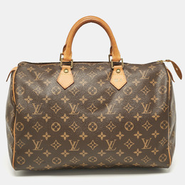 Louis Vuitton: Коричневая сумка  Speedy