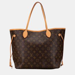 Louis Vuitton: Коричневая сумка  Neverfull MM