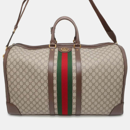 Gucci: Бежевая сумка  GG Supreme