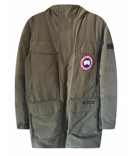 CANADA GOOSE: Пуховик цвета хаки 