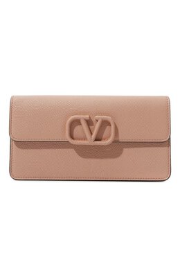 Valentino: Бежевая сумка  VLogo Signature