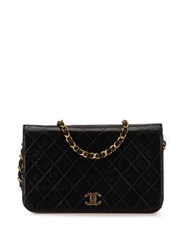 CHANEL Pre-Owned: Чёрная сумка через плечо 