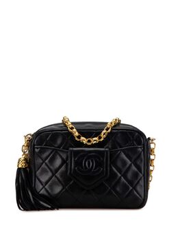 CHANEL Pre-Owned: Чёрная сумка через плечо 