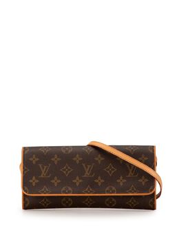 Louis Vuitton Pre-Owned: Коричневая сумка через плечо 