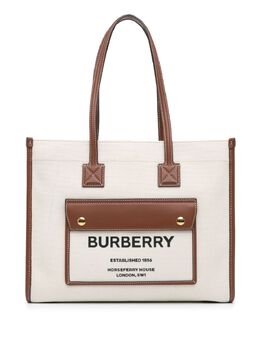 Burberry Pre-Owned: Коричневая сумка-шоппер 