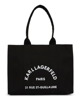 Karl Lagerfeld: Чёрная сумка-шоппер  Rue St Guillaume