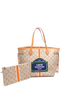 Louis Vuitton Pre-Owned: Бежевая сумка-шоппер 