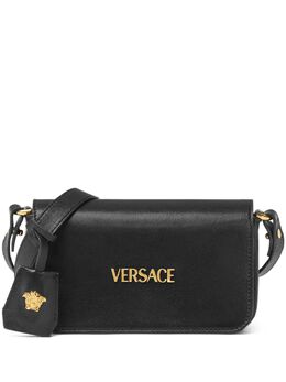 Versace: Чёрная сумка 